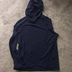 Lululemon Navy hooded pullover zippers